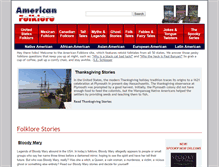 Tablet Screenshot of americanfolklore.net